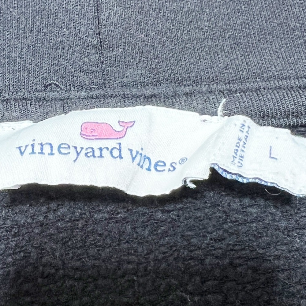 Vineyard Vines Womens Funnel Neck Pullover Sweatshirt Black Size L 2K1394 - Picture 6 of 8
